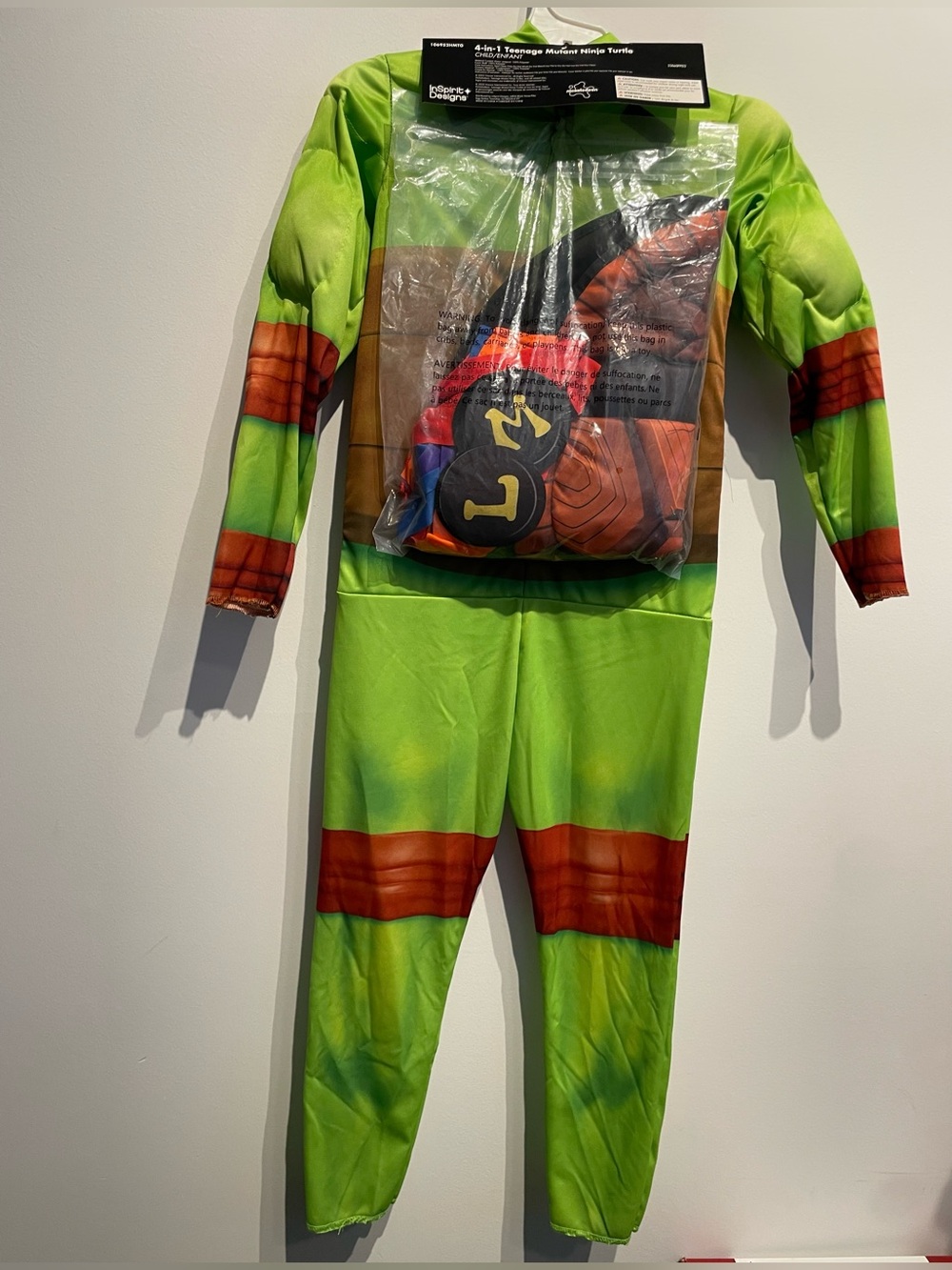 Teenage Mutant Ninja Turtle Tales Kids 4-in-1 Costume Jumpsuit Green M (7-8) NWT - Picture 5 of 7